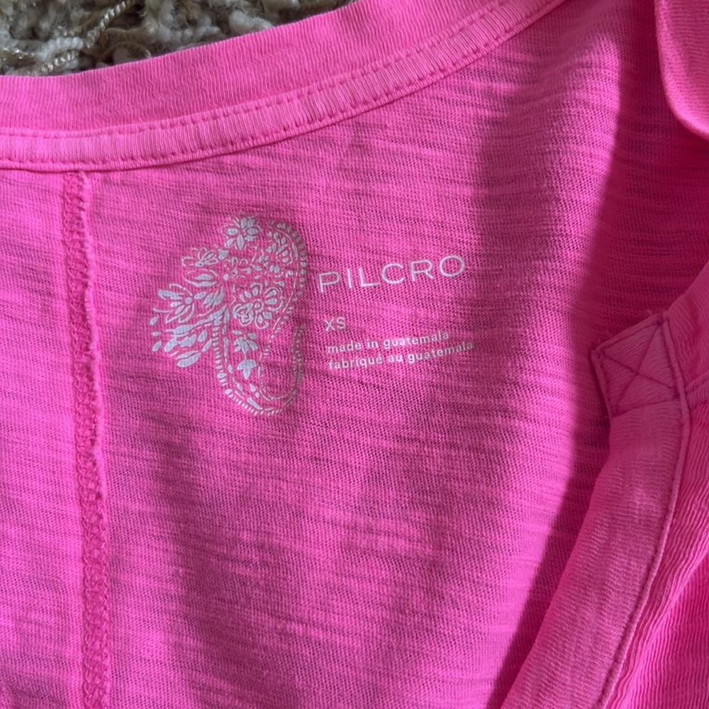 hot pink anthropologie tee - Picture 2 of 3
